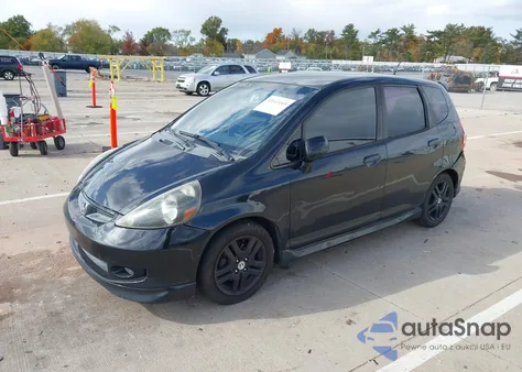 2007 Honda Fit Sport из США, поврежденный, VIN JHMGD38627S012810